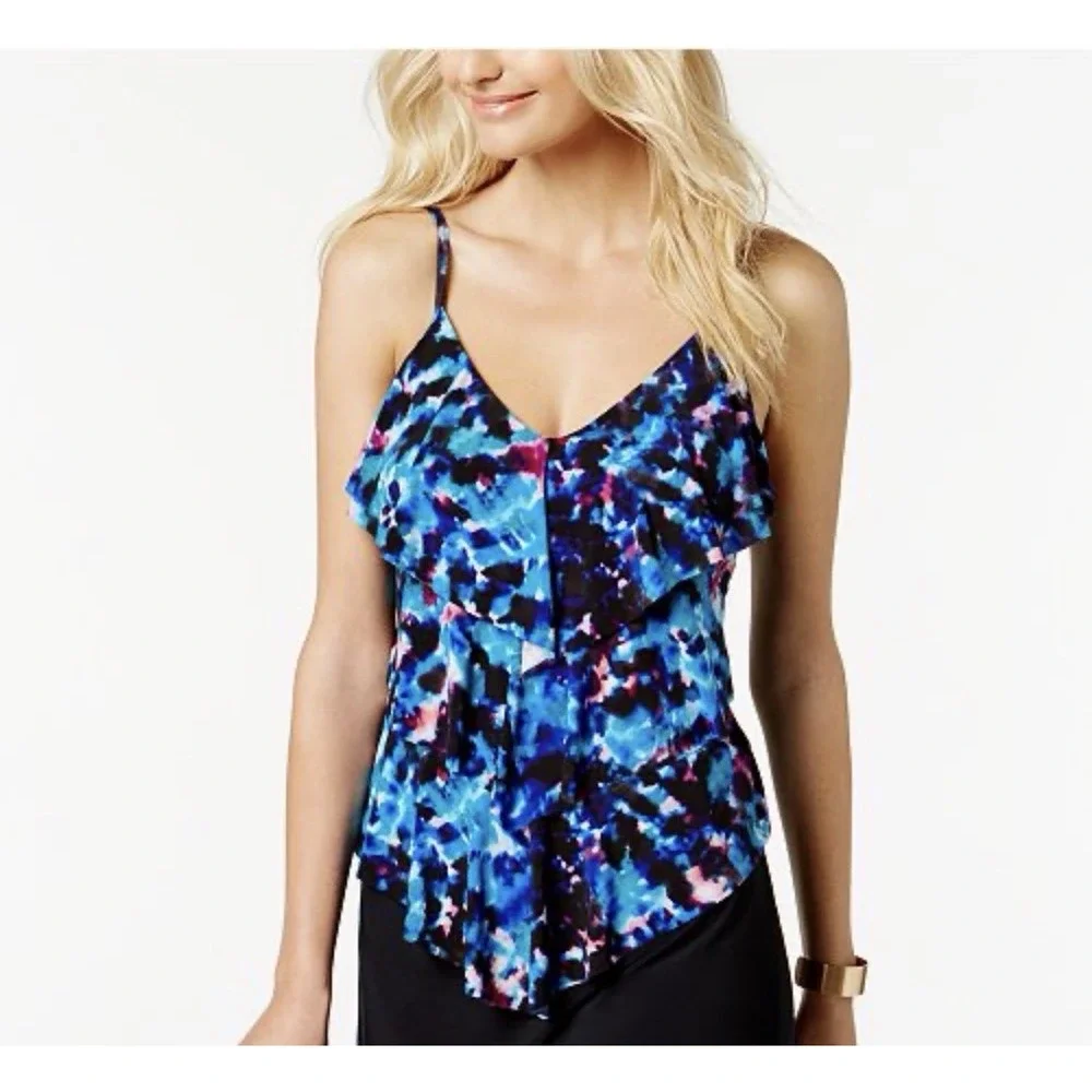 MagicSuit Peace Out Rita Adjustable Strap Swim Tankini 12 Beach Vacation